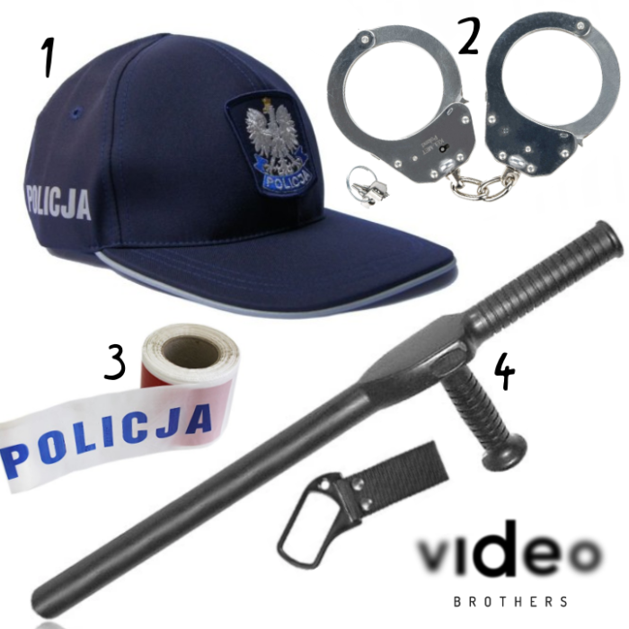 POLICJA rekwizyty policyjne | oryginalne | prawdziwe (różne)